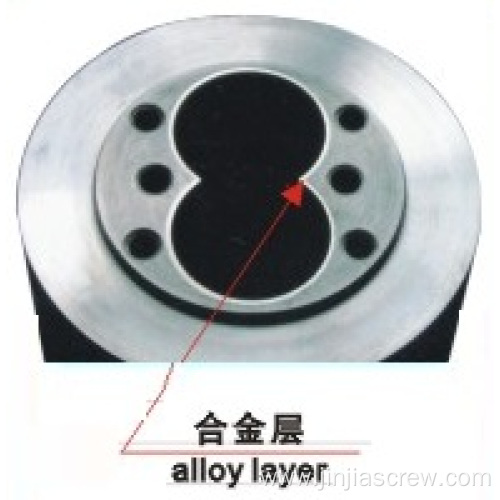 Parallel Twin Screw Barrel with Bimetallic Alloy Lining